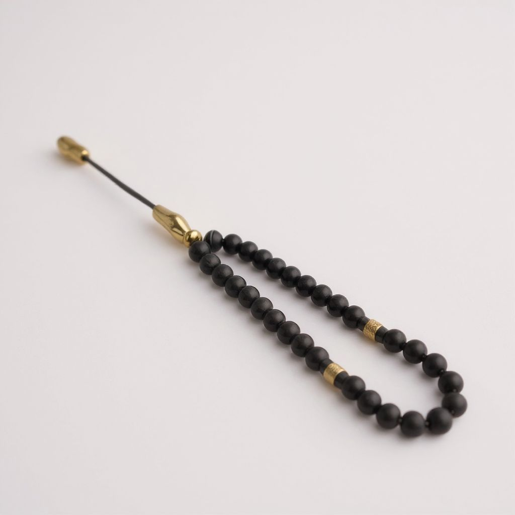 Bileklik Tespih Çekim Serisi (Obsidyen) 6mm