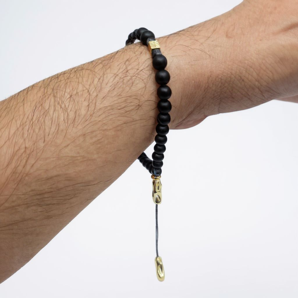 Bileklik Tespih Çekim Serisi (Obsidyen) 6mm