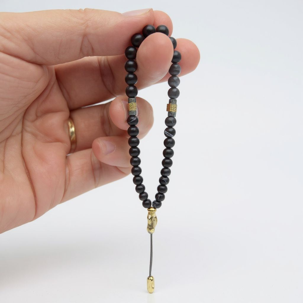 Bileklik Tespih Çekim Serisi (Obsidyen) 6mm