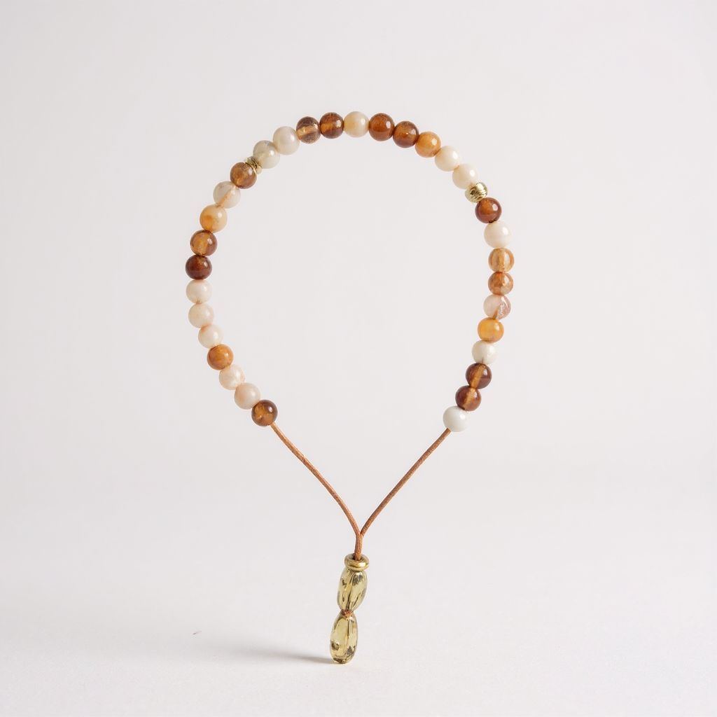 Bileklik Tespih Çekim Serisi (Turuncu Ceyt) 6mm