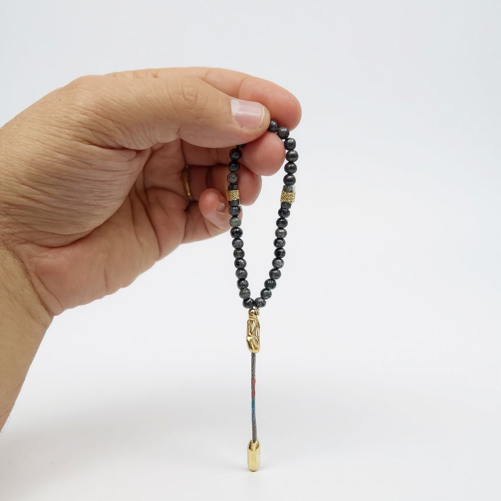 Bileklik Tespih Zarif Serisi (Obsidyen) 4 mm