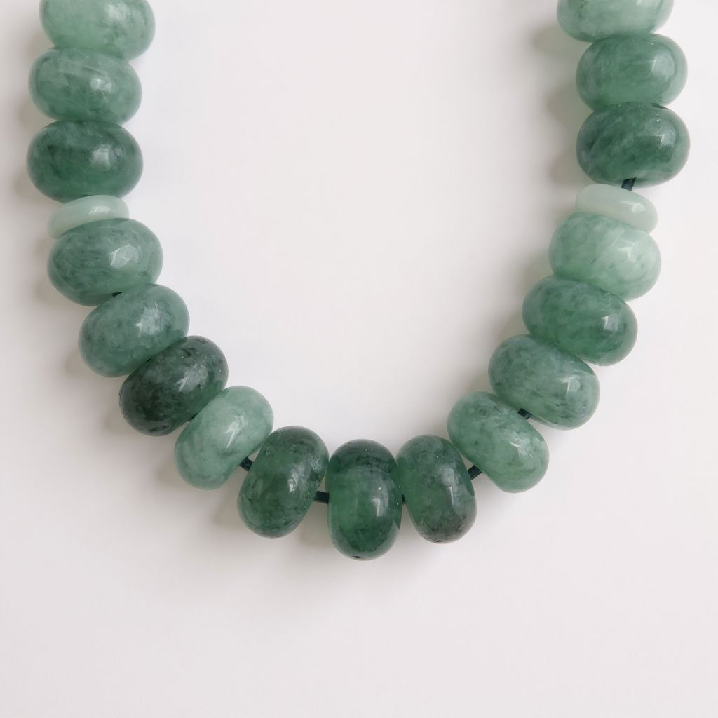 Bileklik Tespih Rondela Serisi (Zümrüt Ceyt) 8*5 mm