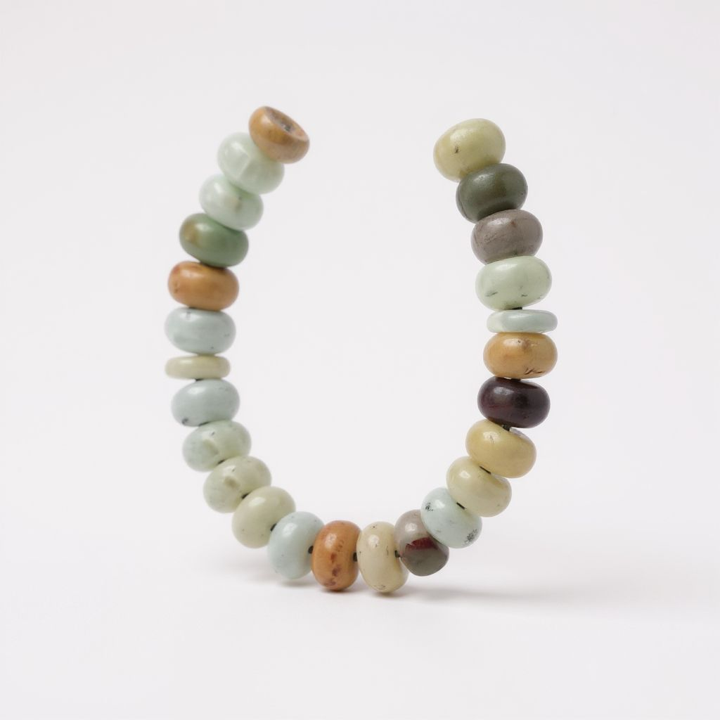 Bileklik Tespih Rondela Serisi (Amazonit) 7*4 mm