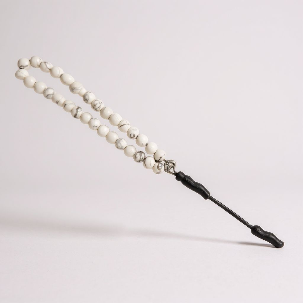 Bileklik Tespih Çekim Serisi (Havlit) Siyah 6 mm