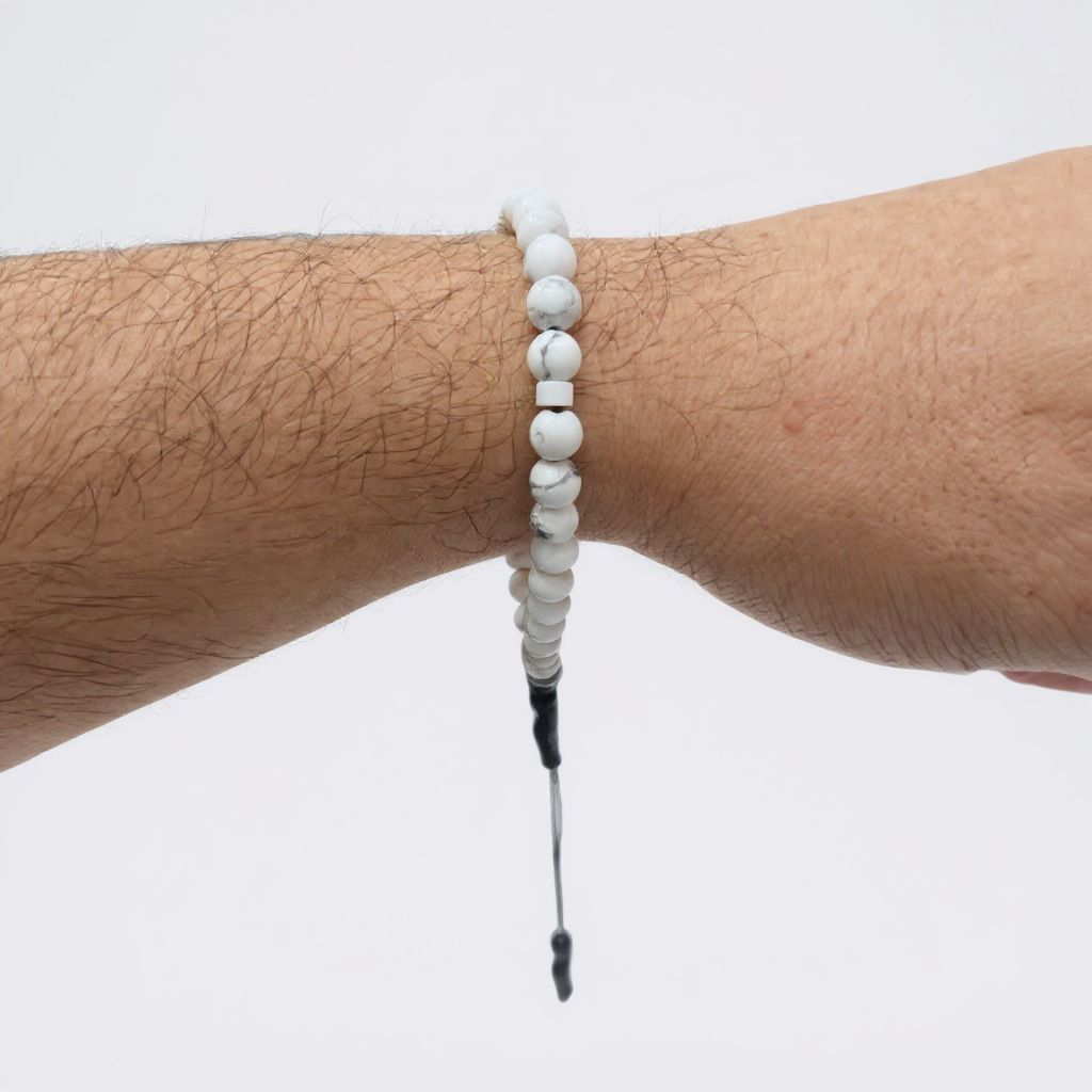 Bileklik Tespih Çekim Serisi (Havlit) Siyah 6 mm