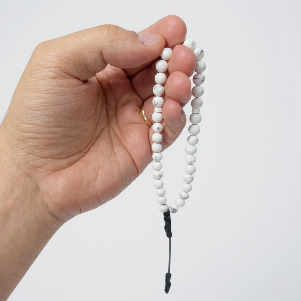 Bileklik Tespih Çekim Serisi (Havlit) Siyah 6 mm