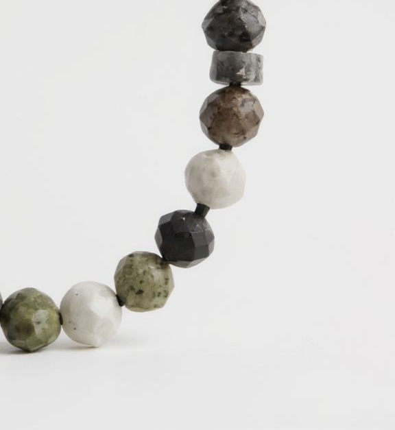 Bileklik Tespih Zarif Serisi (Fasetli Zümrüt) Siyah 5 mm