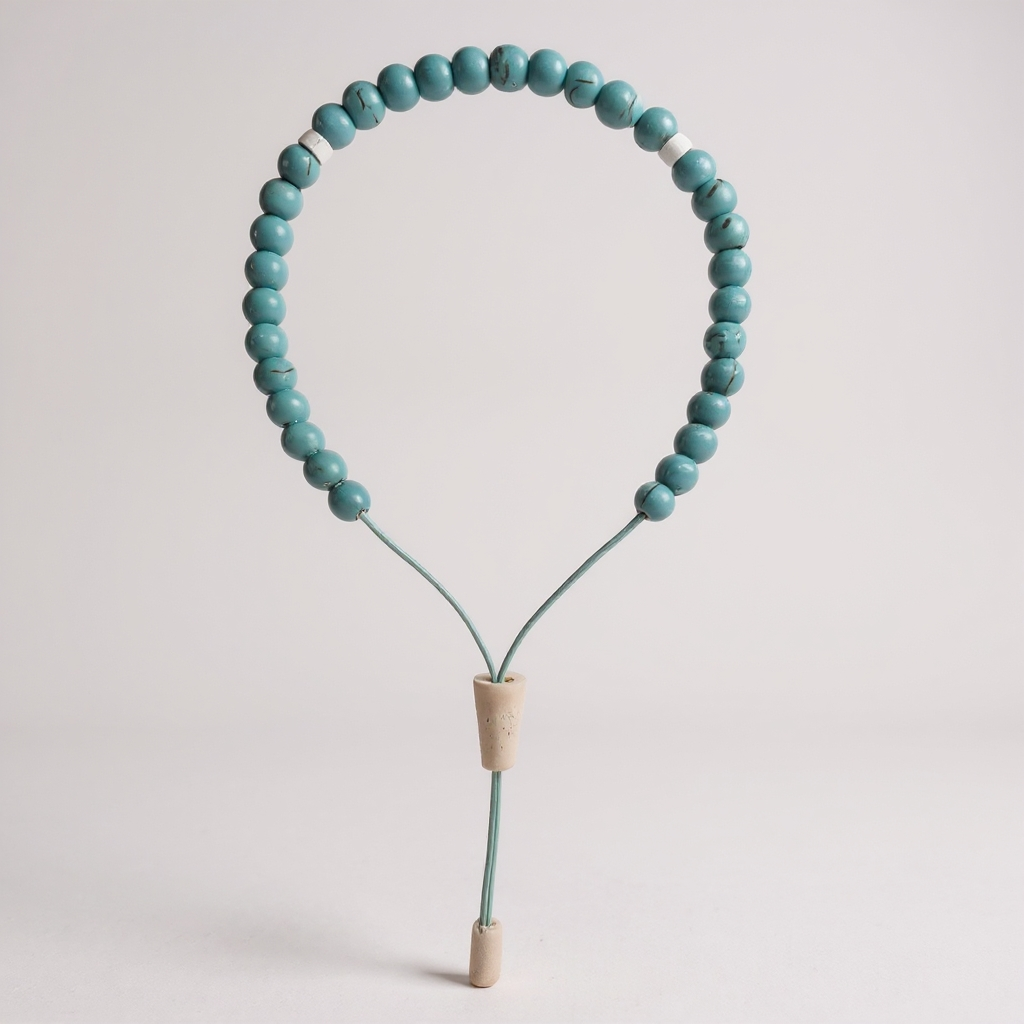 Gebetsperlen-Armbandset (Türkisachat) 6 mm