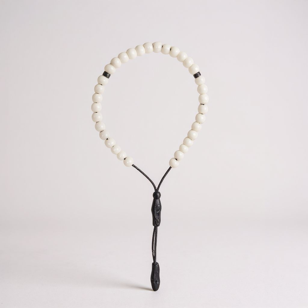 Bileklik Tespih Çekim Serisi (Beyaz Oniks) 6mm