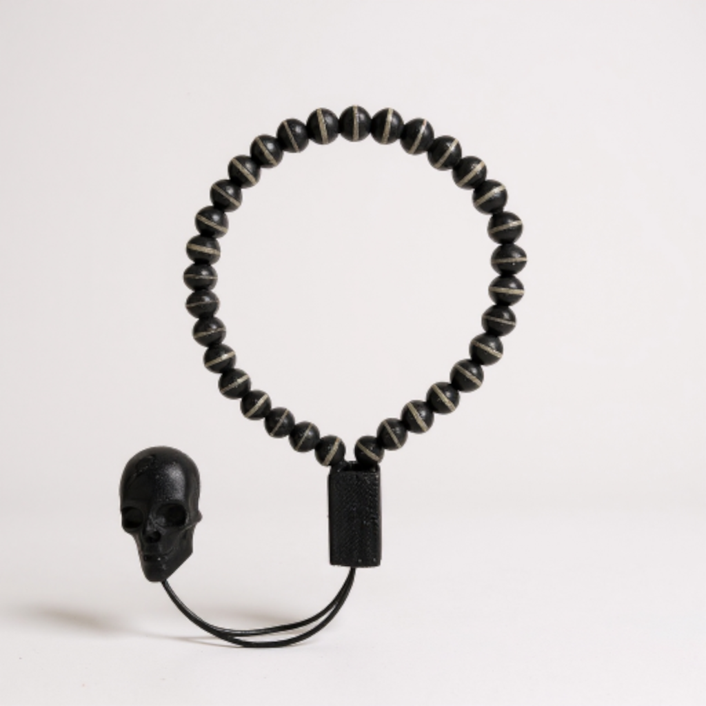 Bileklik Tespih Çekim Serisi (Tibet Siyah Akik) 6 mm