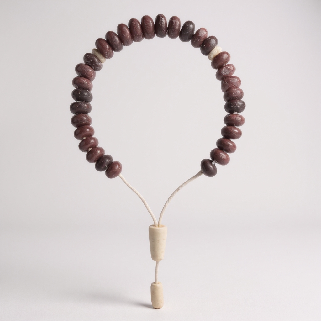 Bracelet Prayer Beads Rondela Series (Red Agate) 8*5 mm