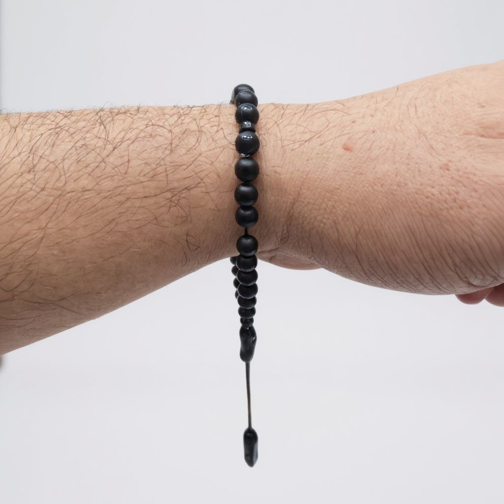 Bileklik Tespih Çekim Serisi (Siyah Oniks) 6 mm