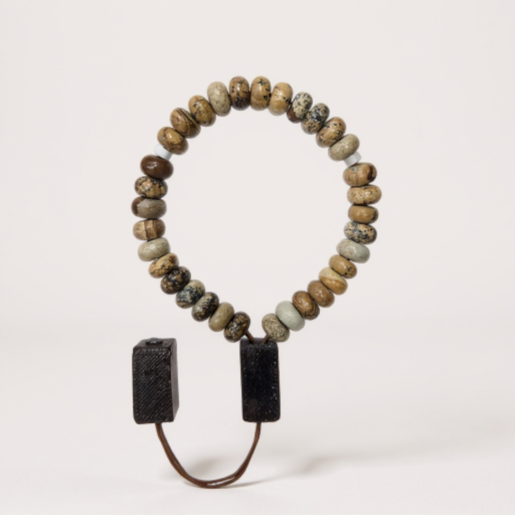 Bileklik Tespih Rondela Serisi (Toprak Jasper) 8*5 mm