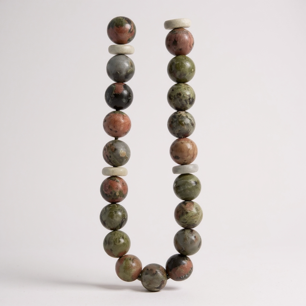 Bracelet Prayer Bead Set (Light Green Agate) 6 mm