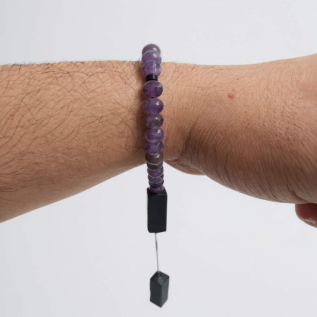 Bileklik Tespih Rondela Serisi (Ametist) 8*5 mm