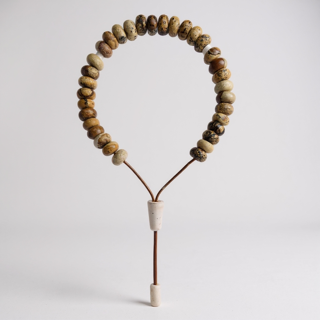 Bracelet Rosary Washer Series (Earth Jasper) 8*5 mm