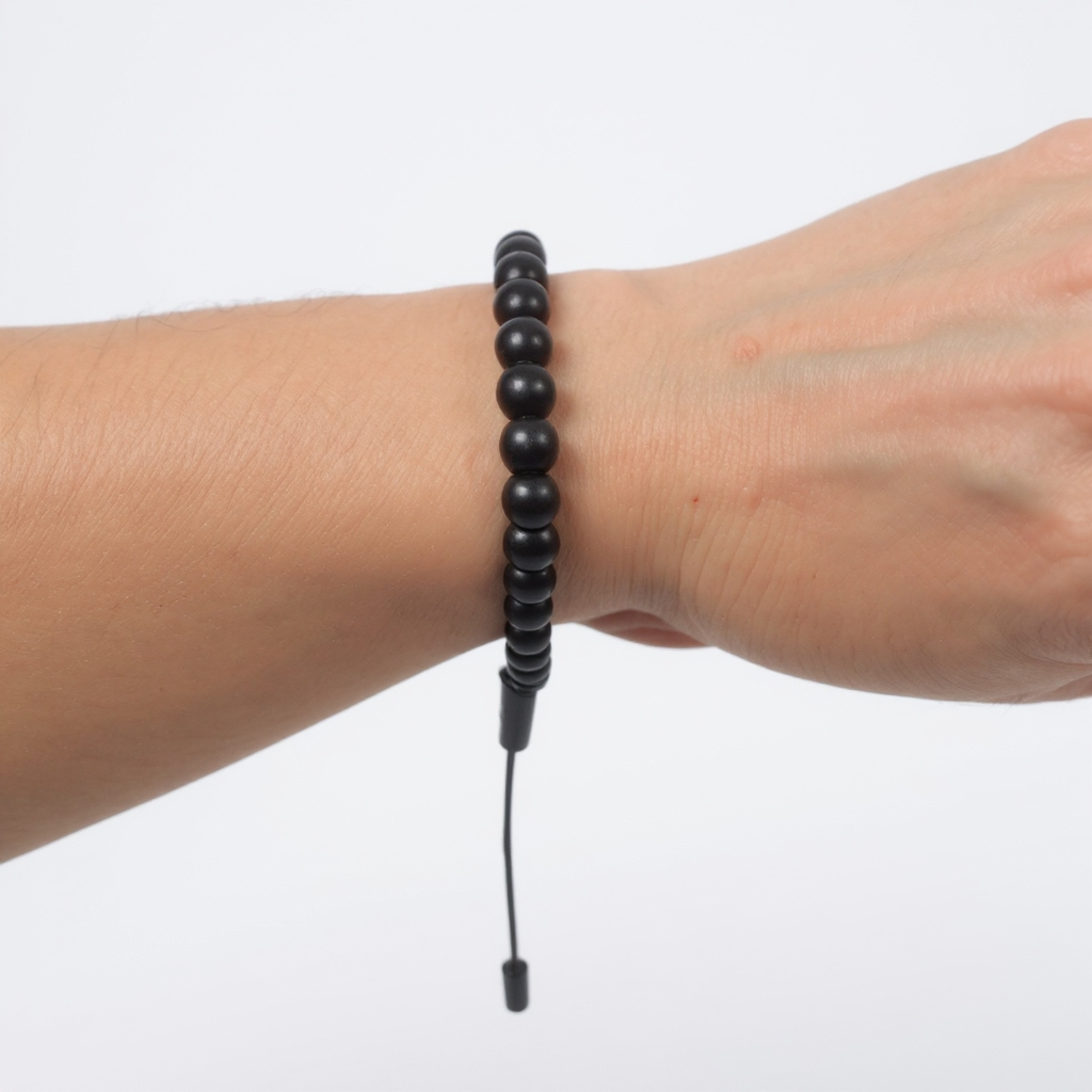 Bracelet Prayer Bead Set (Matte Black Onyx) 6 mm