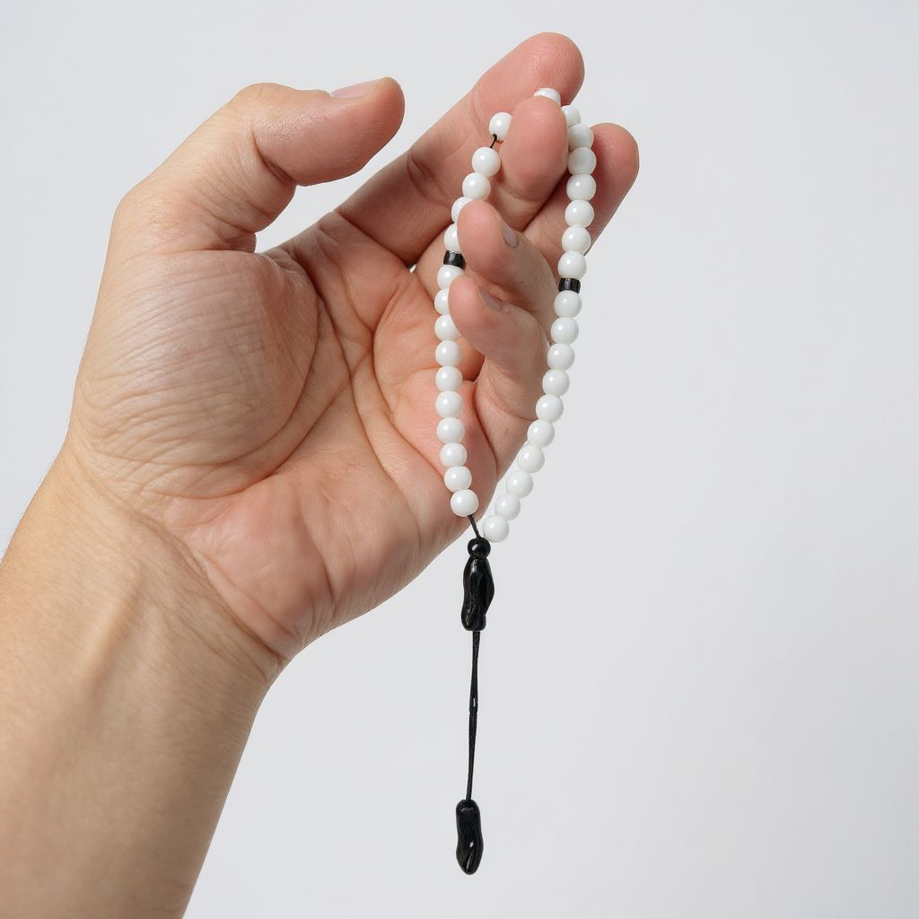 Bileklik Tespih Çekim Serisi (Beyaz Oniks) 6mm