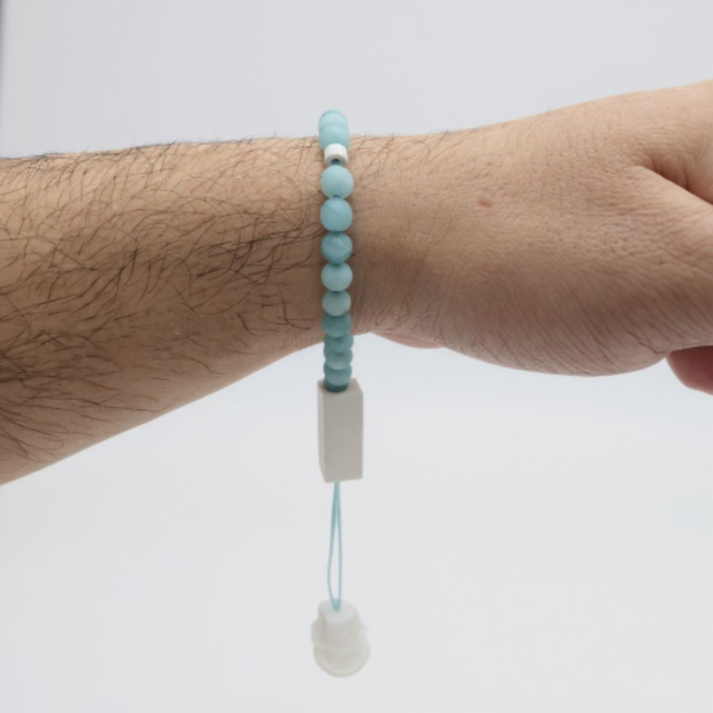 Bileklik Tespih Çekim Serisi (Mat Turkuaz Ceyt) 6 mm