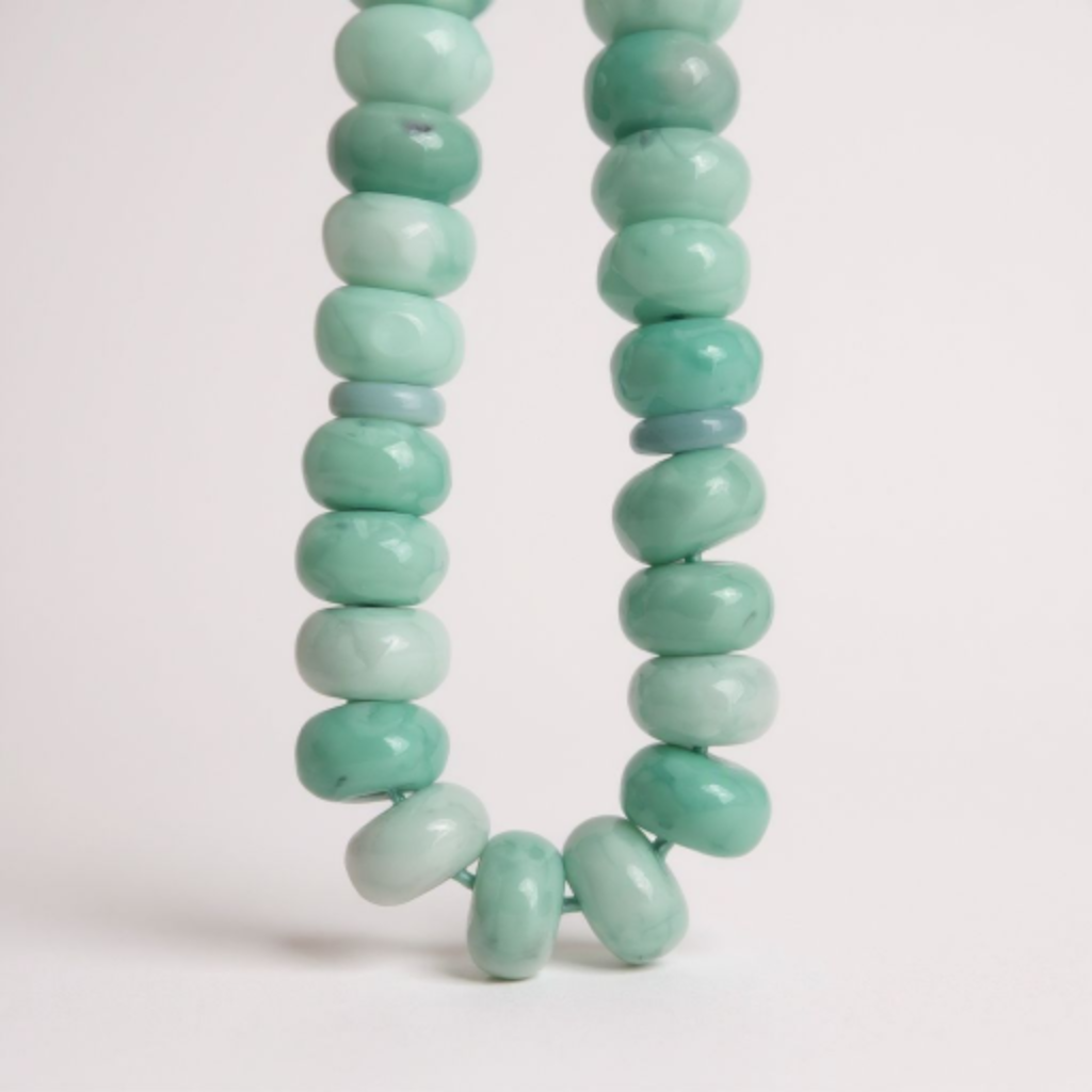 Bileklik Tespih Rondela Serisi (Turkuaz Ceyt) 8*5 mm