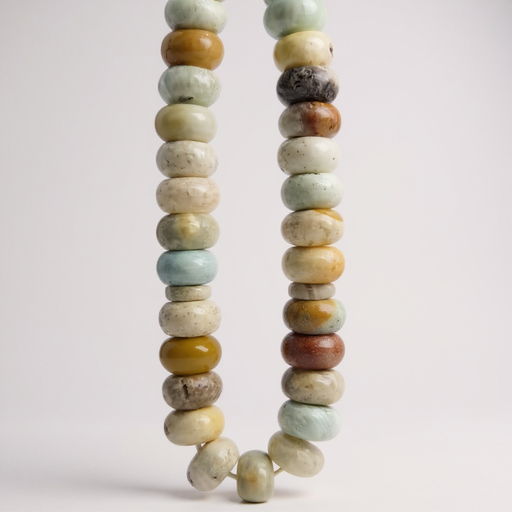 Bracelet Prayer Beads Washer Series (Amazonite) 8*5 mm