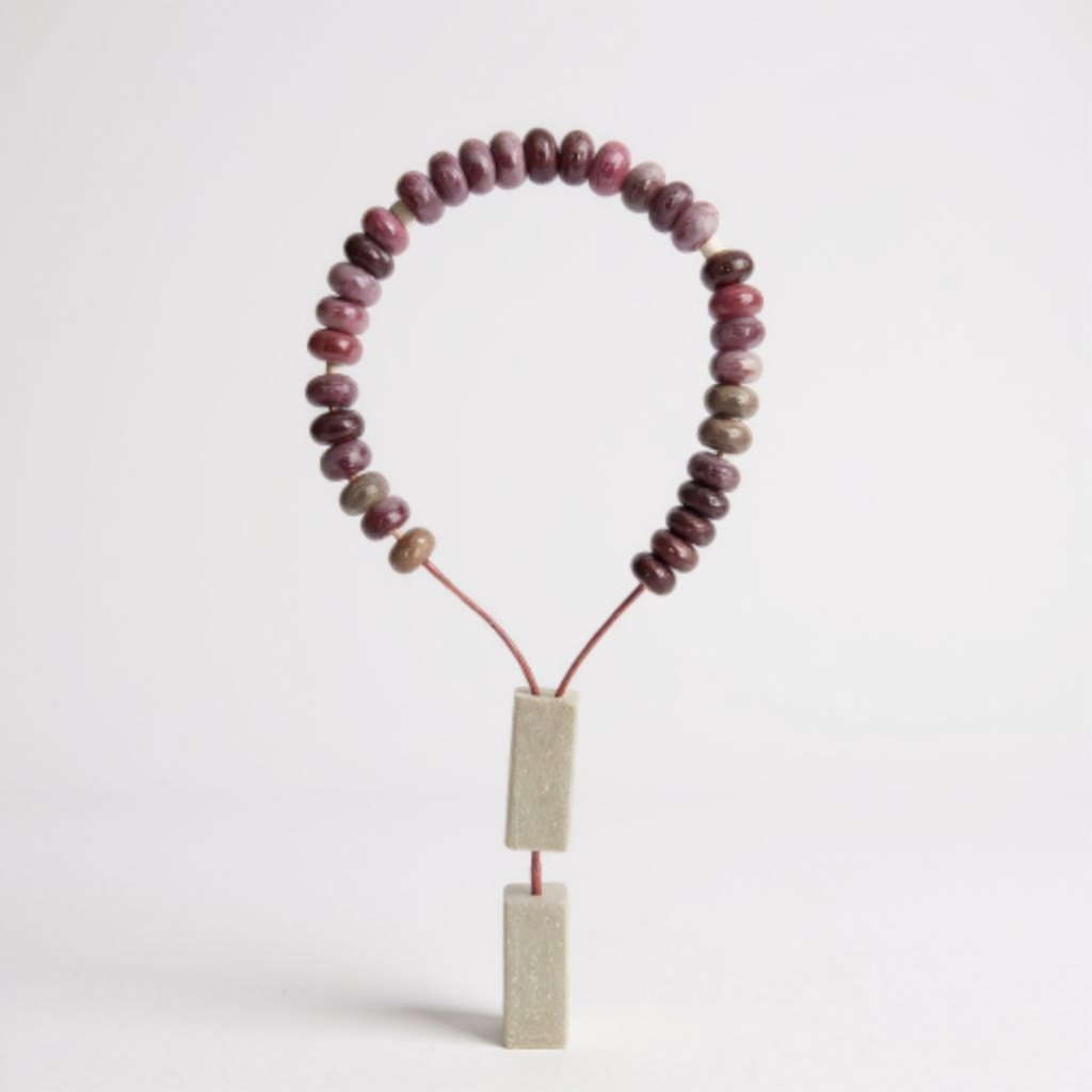 Bileklik Tespih Rondela Serisi (Pembe Ceyt) 8*5 mm