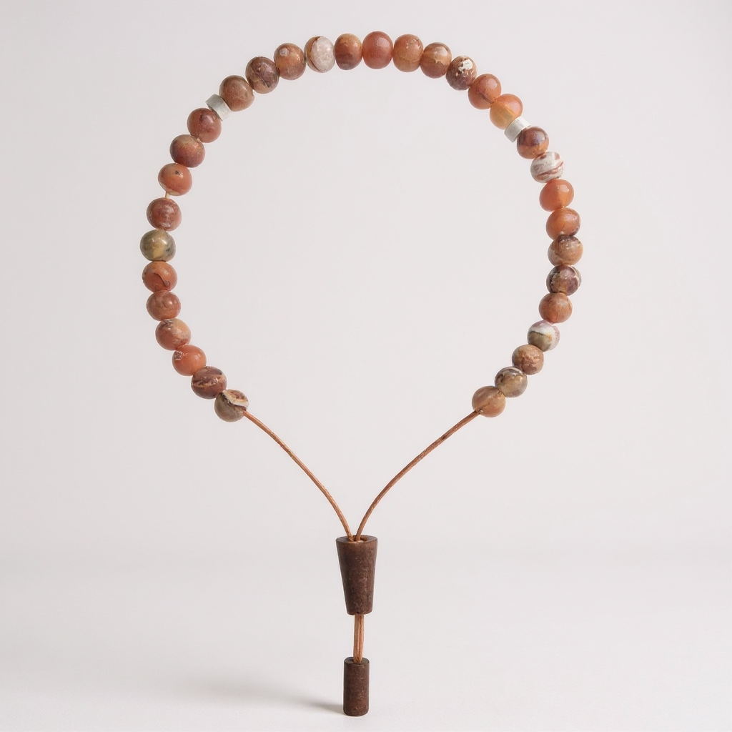 Bileklik Tespih Çekim Serisi (Mat Turuncu Akik) 6 mm