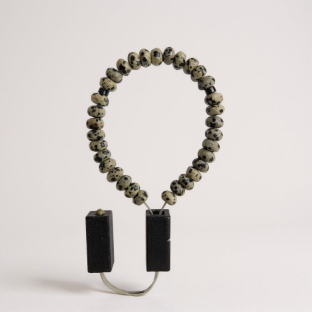 Bileklik Tespih Rondela Serisi (Dalmaçya Jasper) 8*5 mm