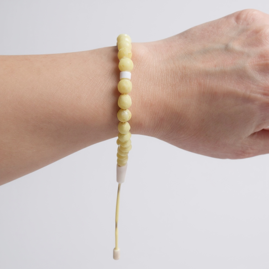 Armband-Gebetsperlen-Set (Gelber Achat) 6 mm