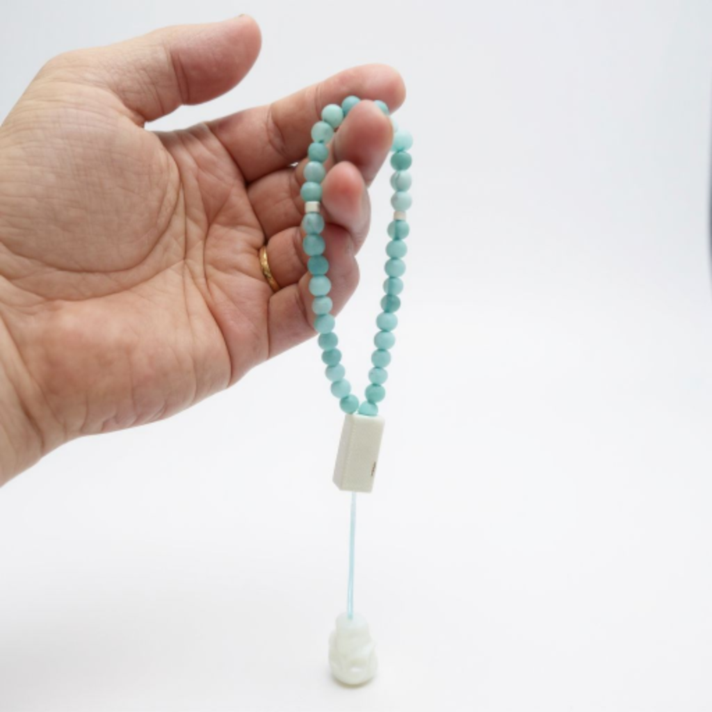 Bileklik Tespih Çekim Serisi (Mat Turkuaz Ceyt) 6 mm
