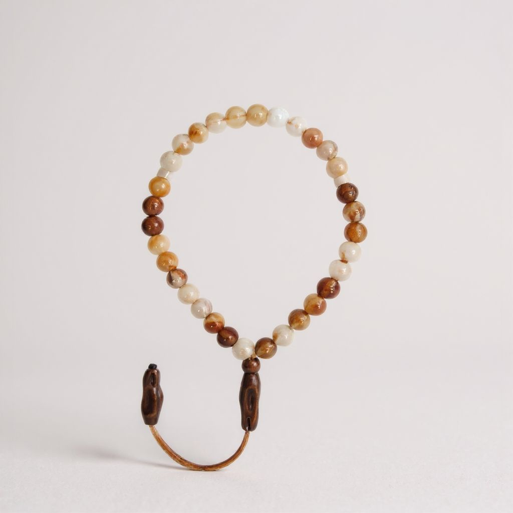 Bileklik Tespih Çekim Serisi (Turuncu Ceyt) 6mm