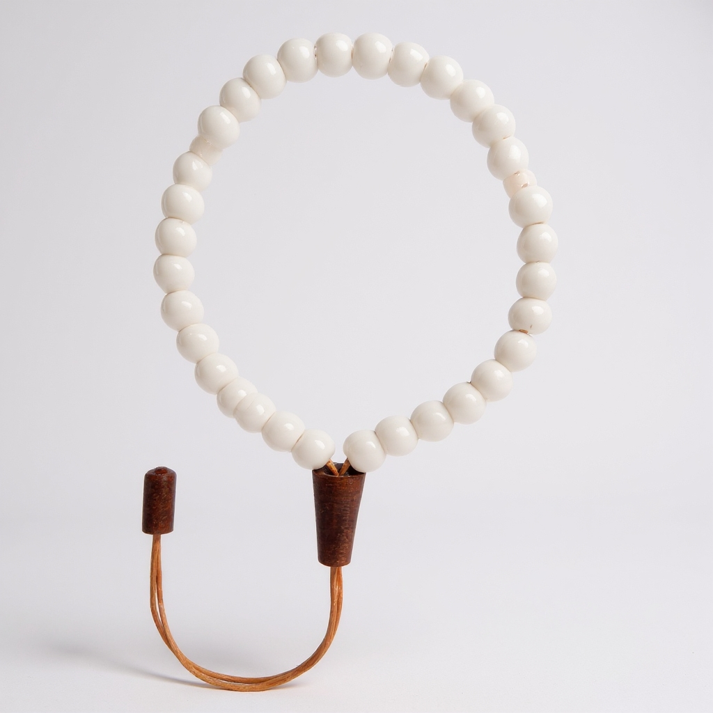 Armband-Gebetsperlen-Set (Weißer Onyx) 6 mm