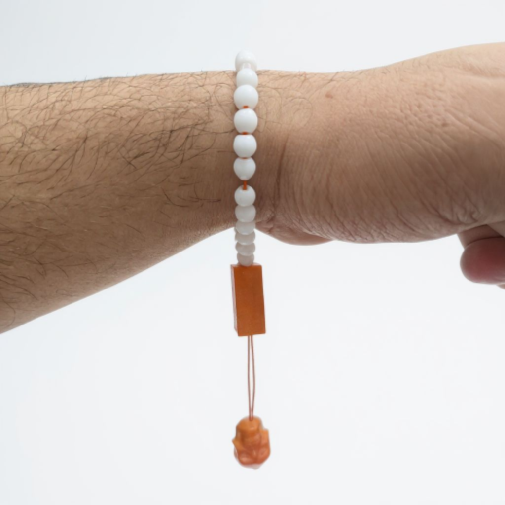 Bileklik Tespih Çekim Serisi (Beyaz Oniks) 6mm