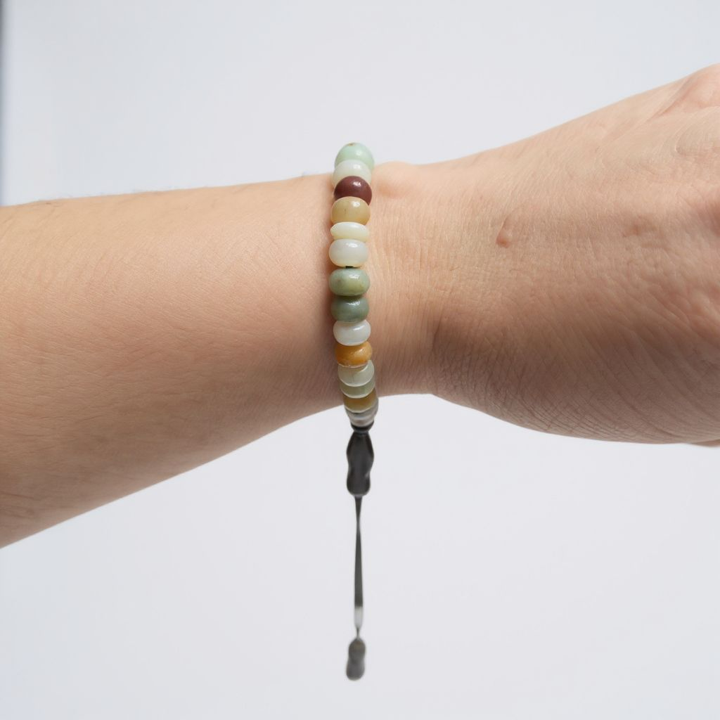 Bileklik Tespih Rondela Serisi (Amazonit) 7*4 mm