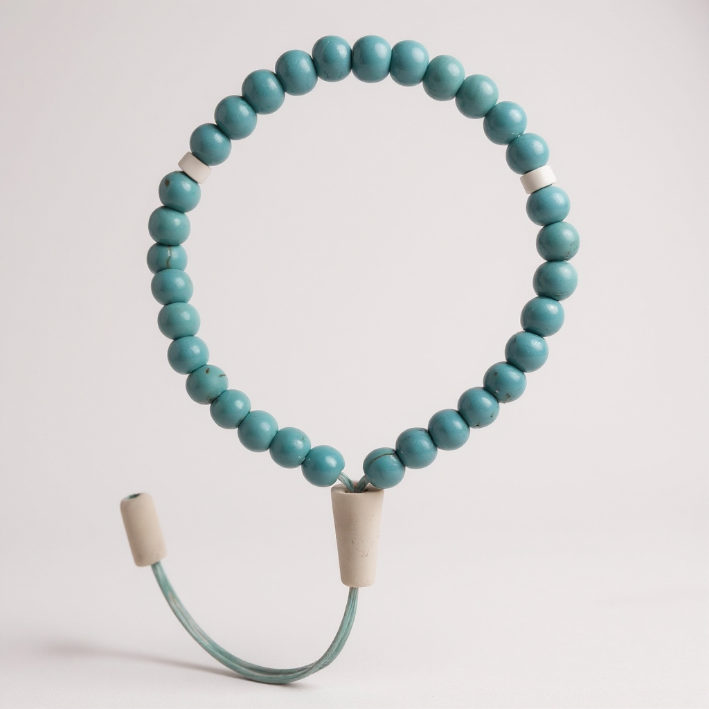 Gebetsperlen-Armbandset (Türkisachat) 6 mm