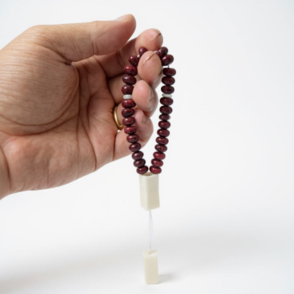 Bileklik Tespih Rondela Serisi (Yakut Ceyt) 8*5 mm