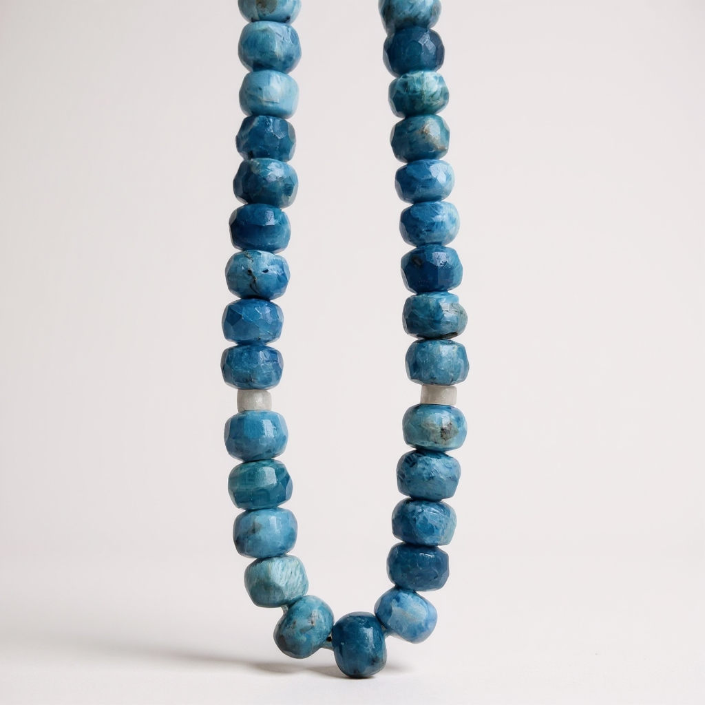Bracelet Prayer Bead Washer Series (Apatite) 8*5 mm