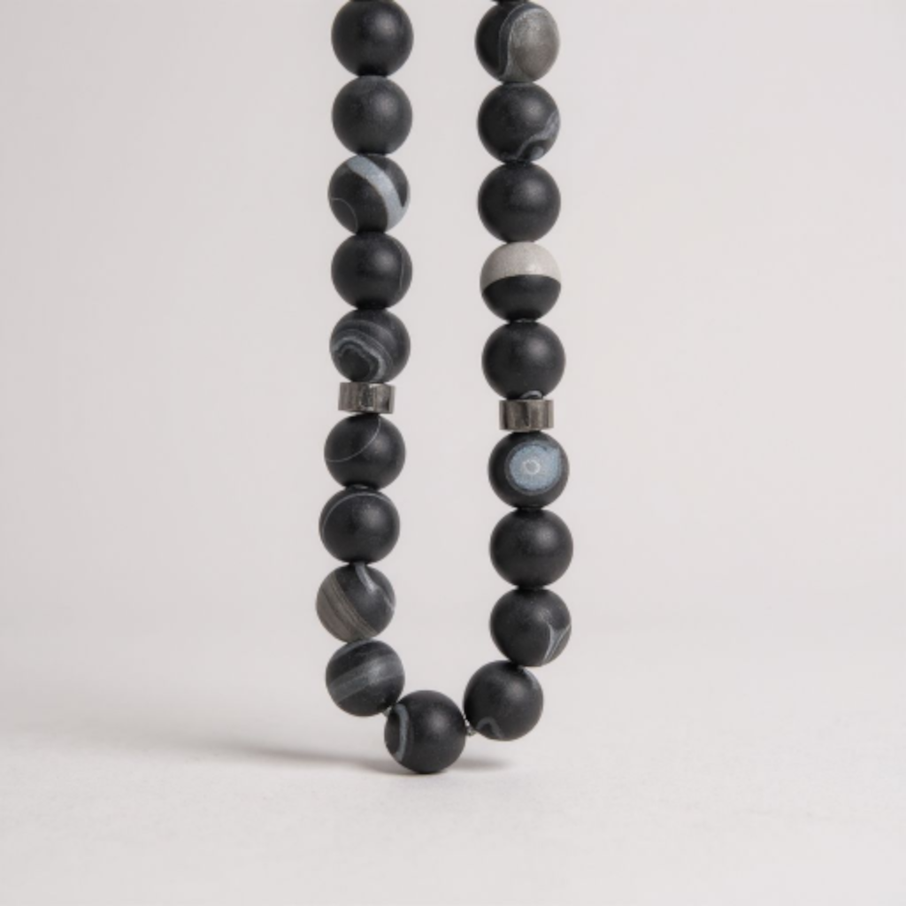 Bileklik Tespih Çekim Serisi (Mat Siyah Oniks) 6mm