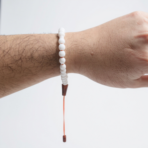 Bracelet Prayer Bead Set (White Onyx) 6 mm