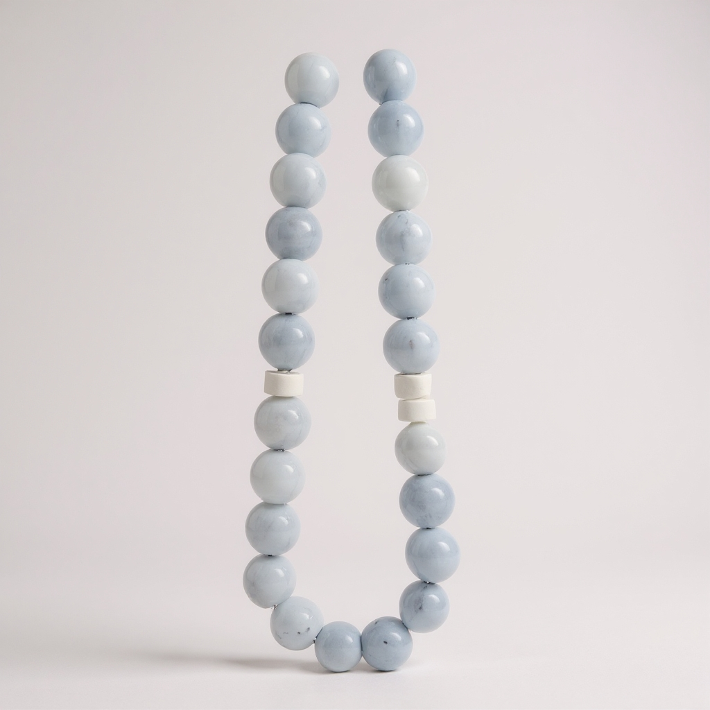 Bracelet Prayer Bead Set (Light Blue Jade) 6 mm