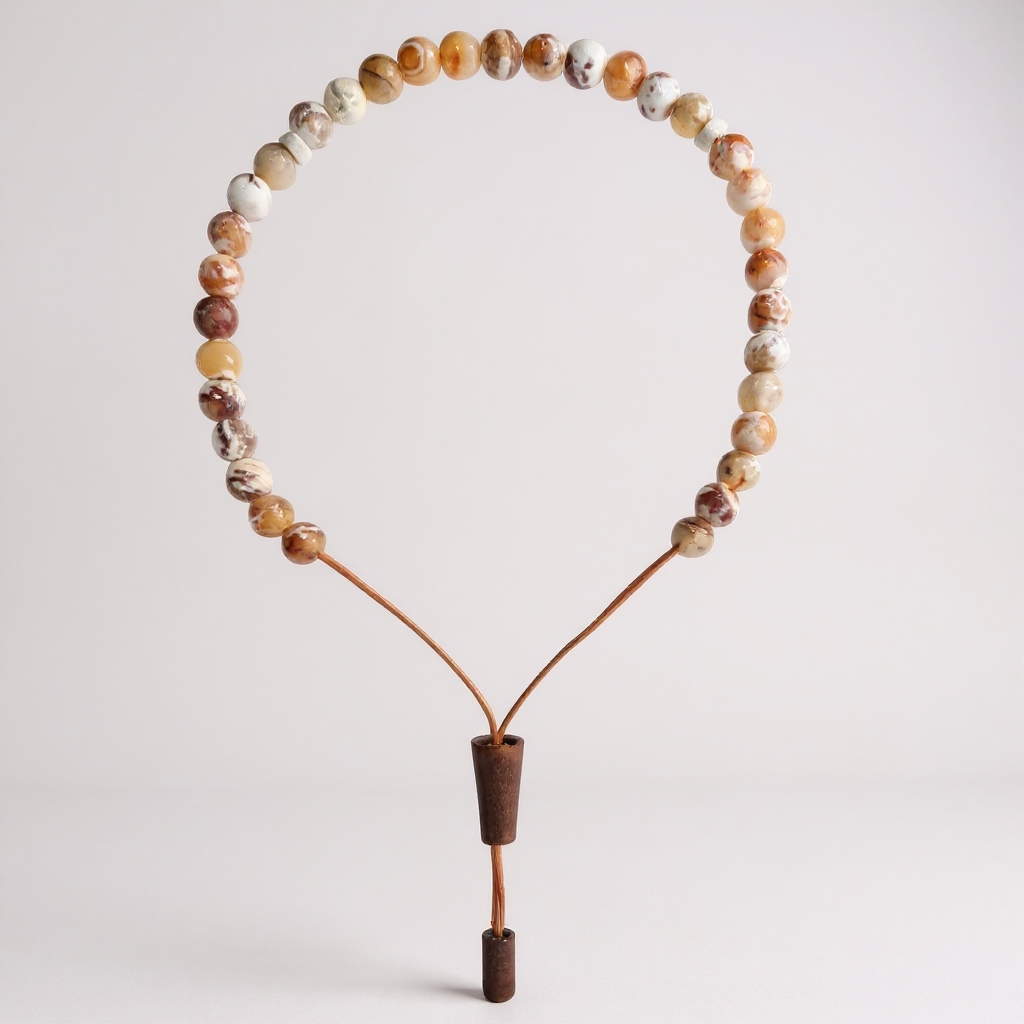 Gebetsperlen-Armbandset (Orangener Achat) 6 mm