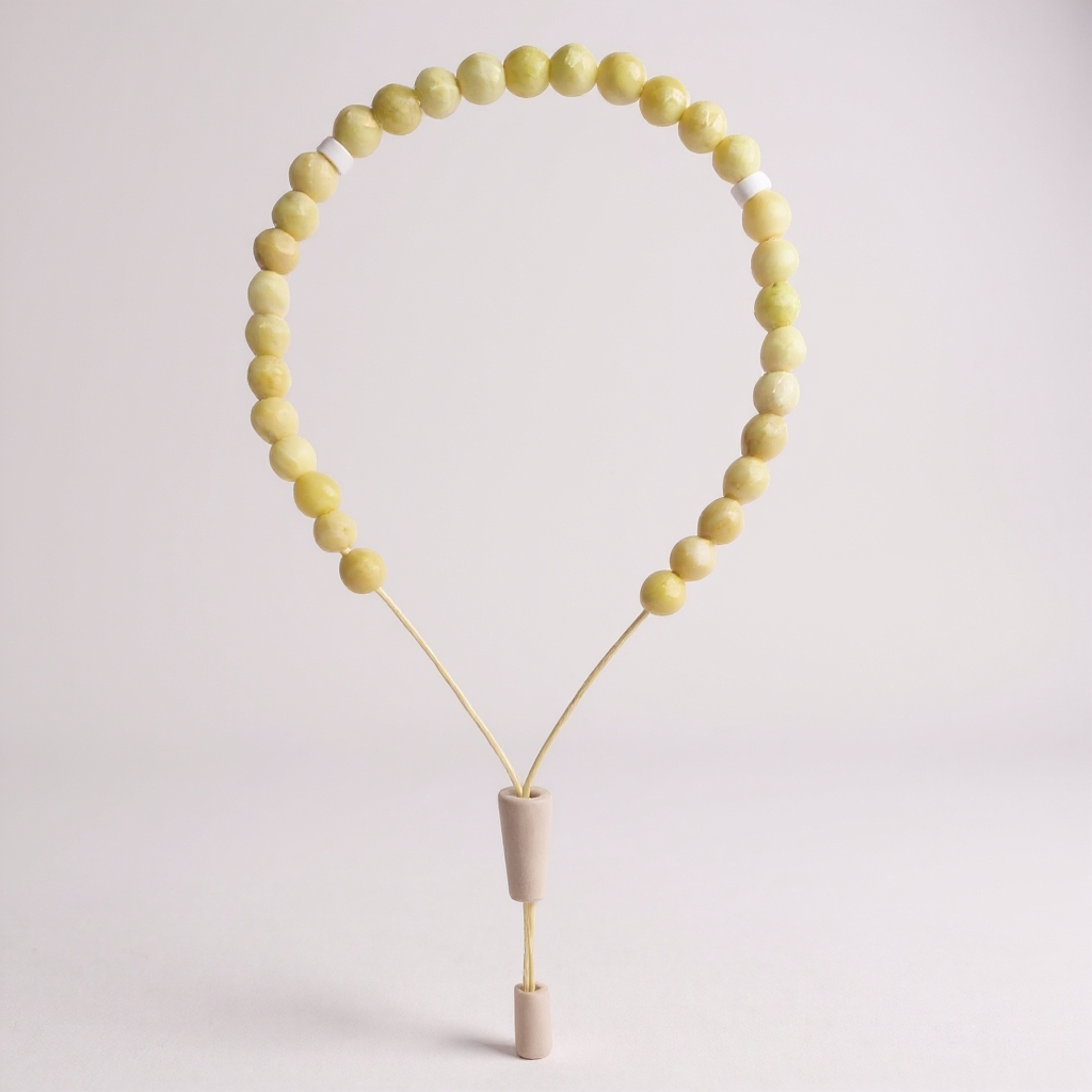 Armband-Gebetsperlen-Set (Gelber Achat) 6 mm