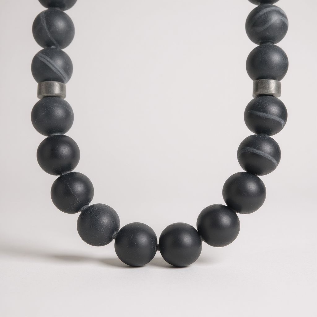 Bileklik Tespih Çekim Serisi (Obsidyen) 6mm