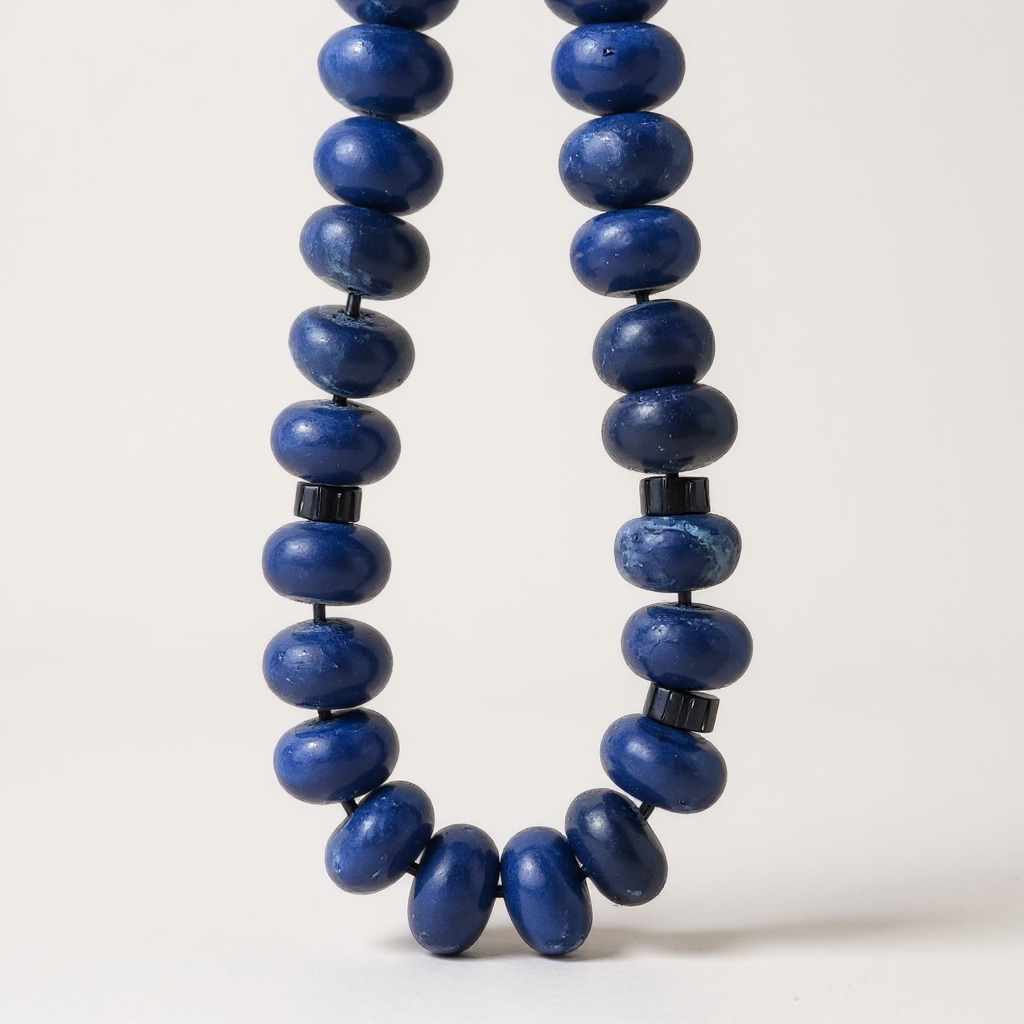 Armband-Gebetsperlen, Unterlegscheiben-Serie (Lapis Lazuli), 8 x 5 mm