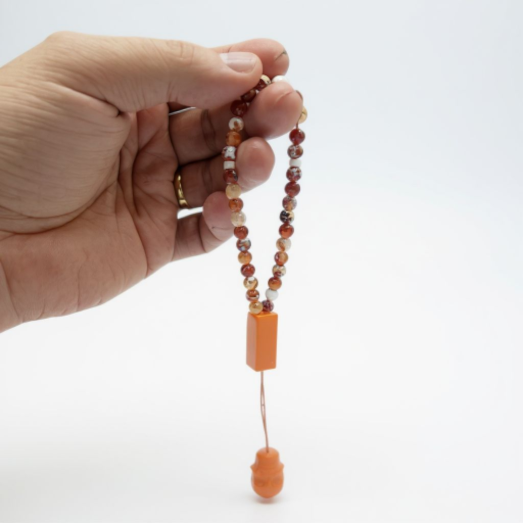 Bileklik Tespih Çekim Serisi (Turuncu Akik) 6 mm