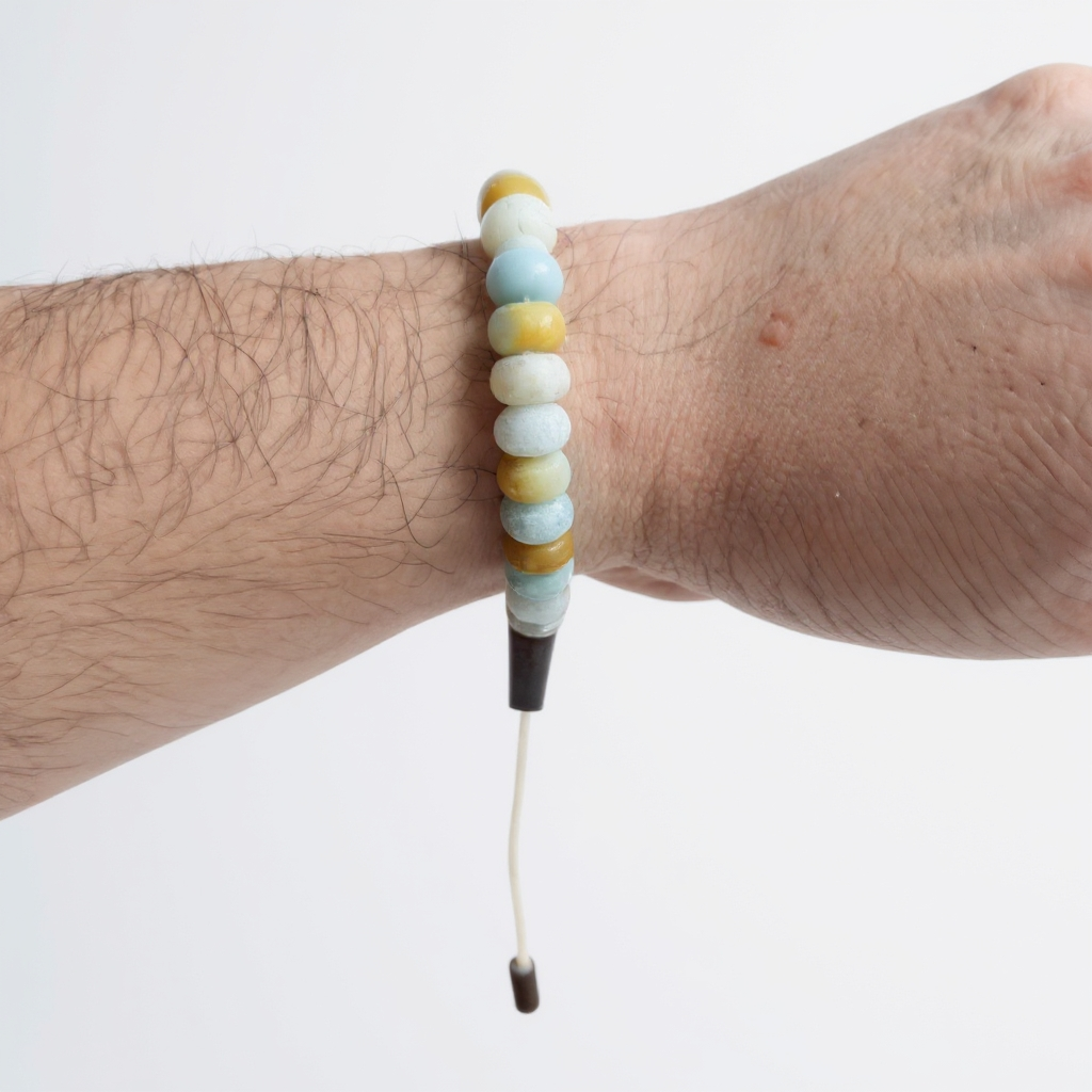 Bracelet Prayer Beads Washer Series (Amazonite) 8*5 mm