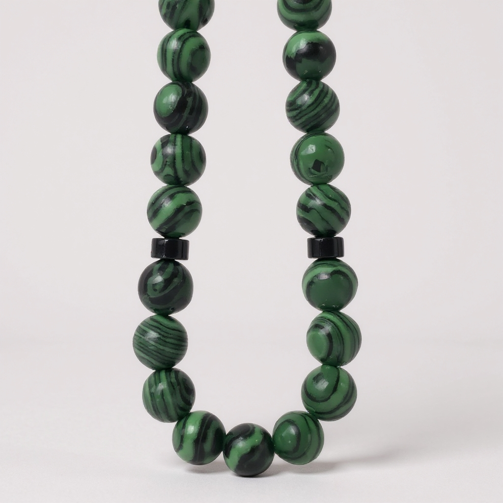 Gebetsperlen-Armbandset (Malachit) 6 mm