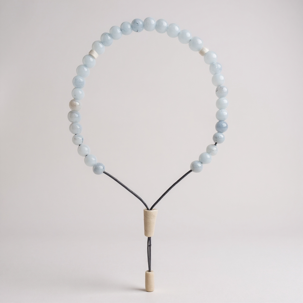 Bracelet Prayer Bead Set (Light Blue Jade) 6 mm