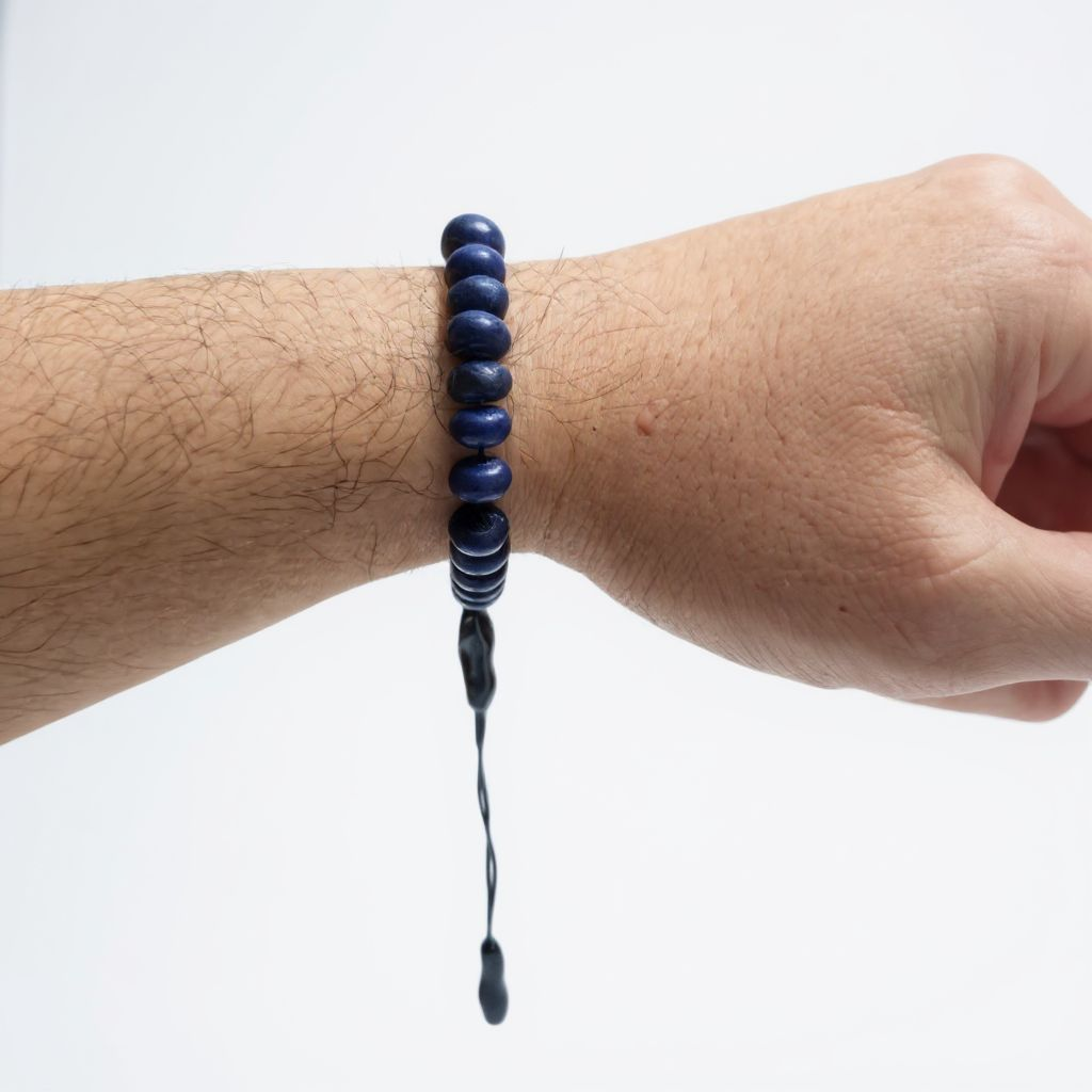 Bileklik Tespih Rondela Serisi (Lapis Kuvars) 8*5 mm