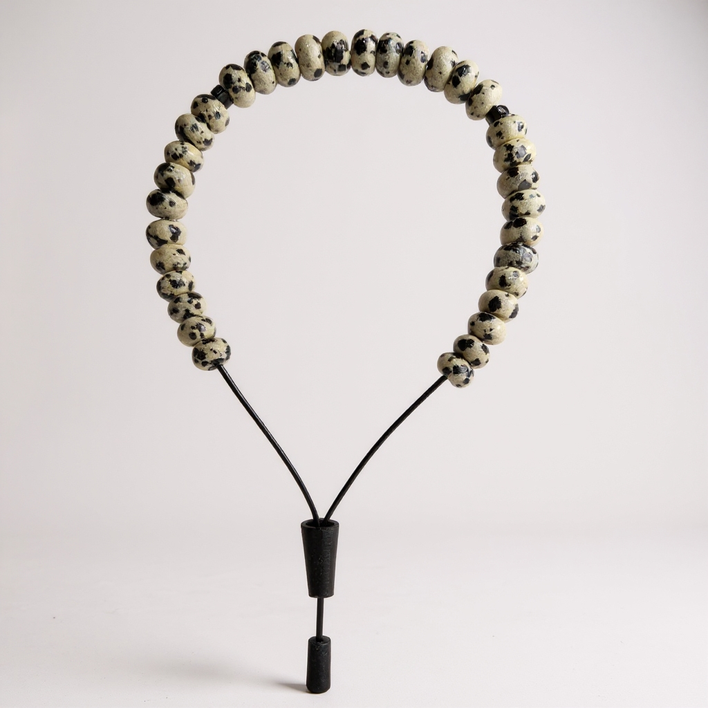 Bileklik Tespih Rondela Serisi (Dalmaçya Ceyt) 8*5 mm